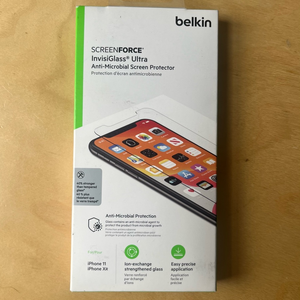 Belkin screen protector for IPhone XR